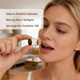 GraviGlow Ceylon Cinnamon Softgels in a travel-friendly container