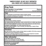 Graxcell Sodium Chloride Salt Pills back view with ingredient list