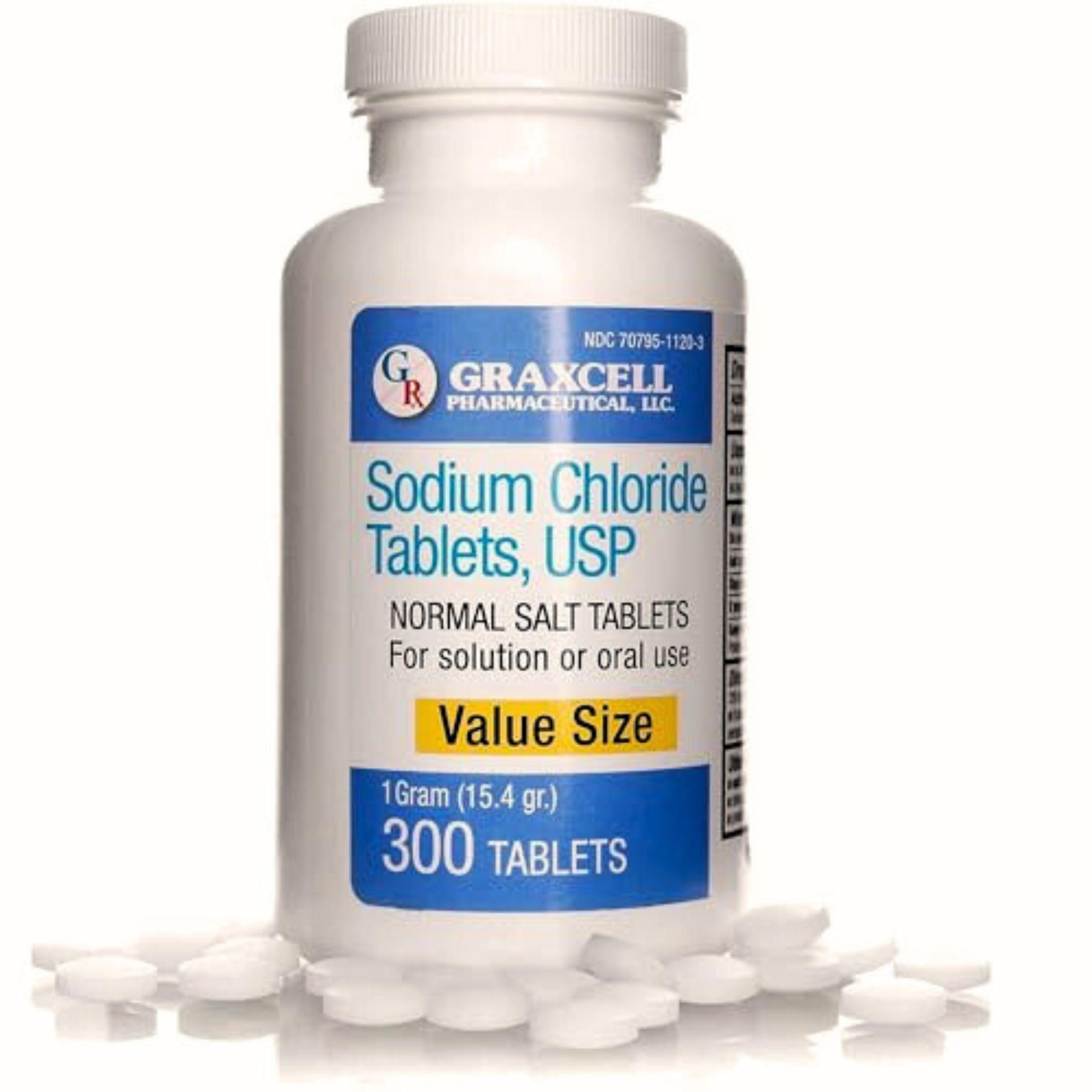Graxcell Sodium Chloride Salt Pills front view packaging