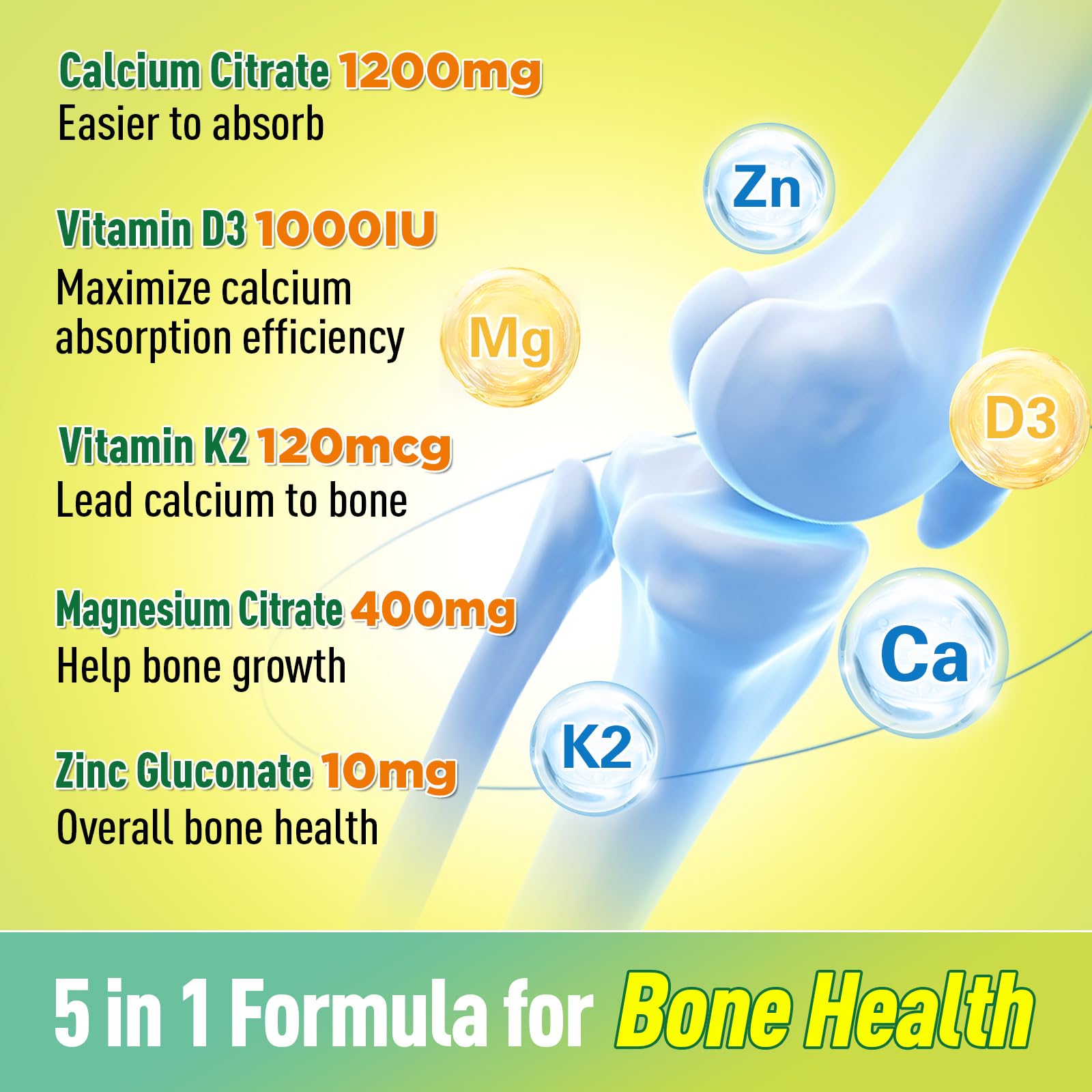 GREABBY Calcium Citrate Gummies ingredients list
