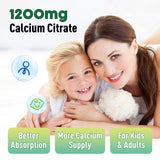 GREABBY Calcium Citrate Gummies natural pineapple flavour