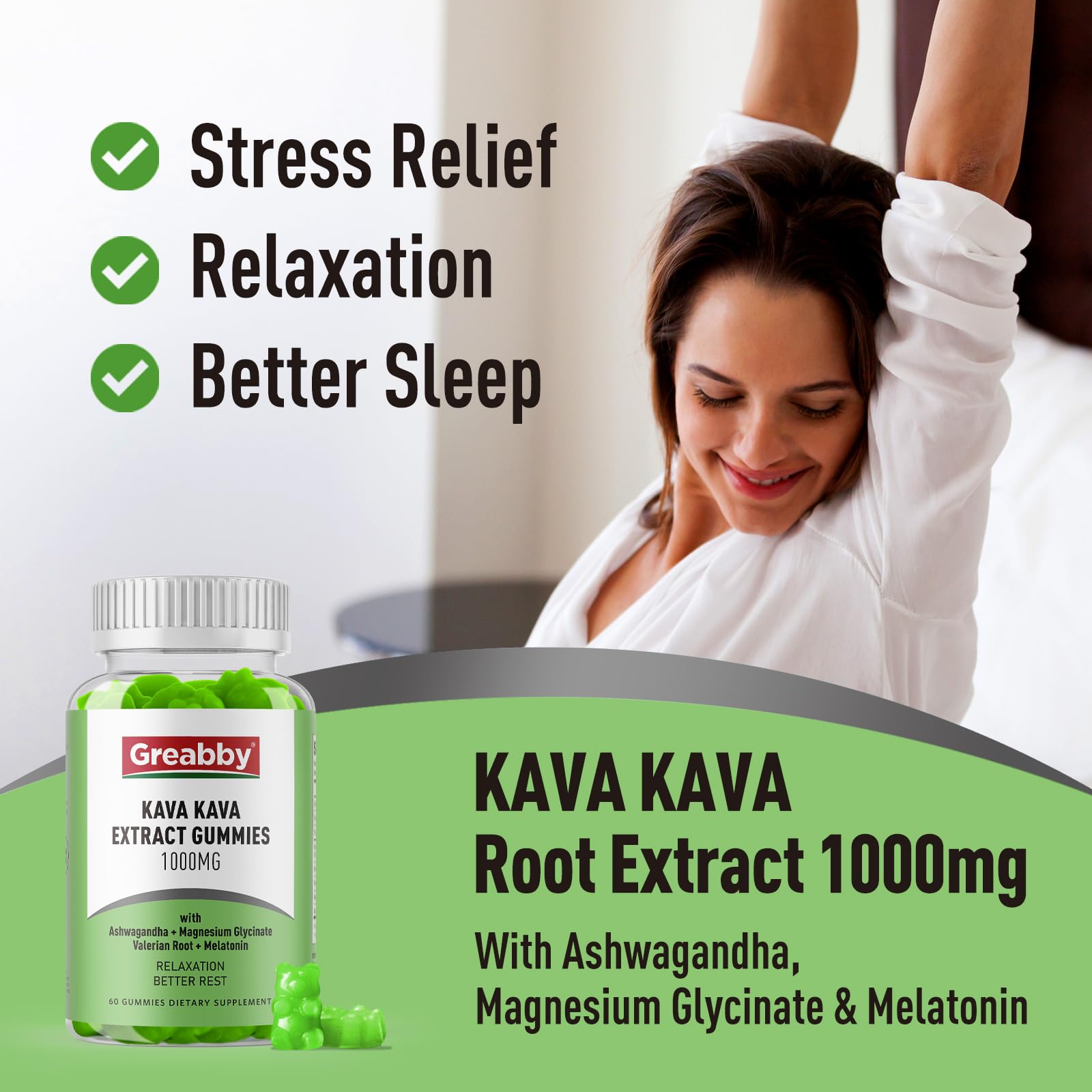 GREABBY Kava Kava Gummies ingredients list