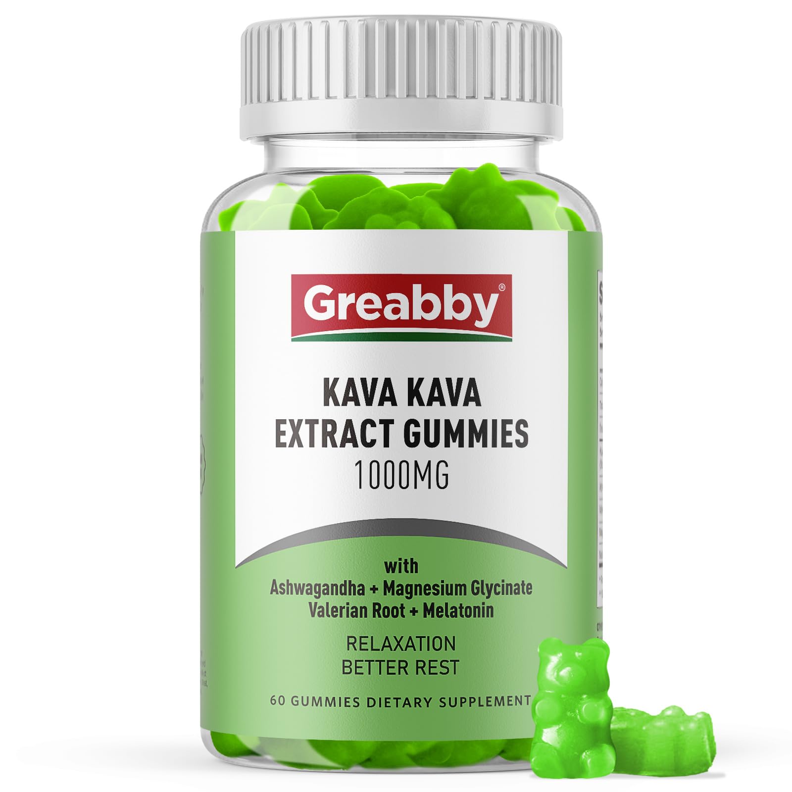 GREABBY Kava Kava Gummies packaging front view