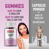 GREABBY L-Glutamine Gummies 1000mg displayed with fruits