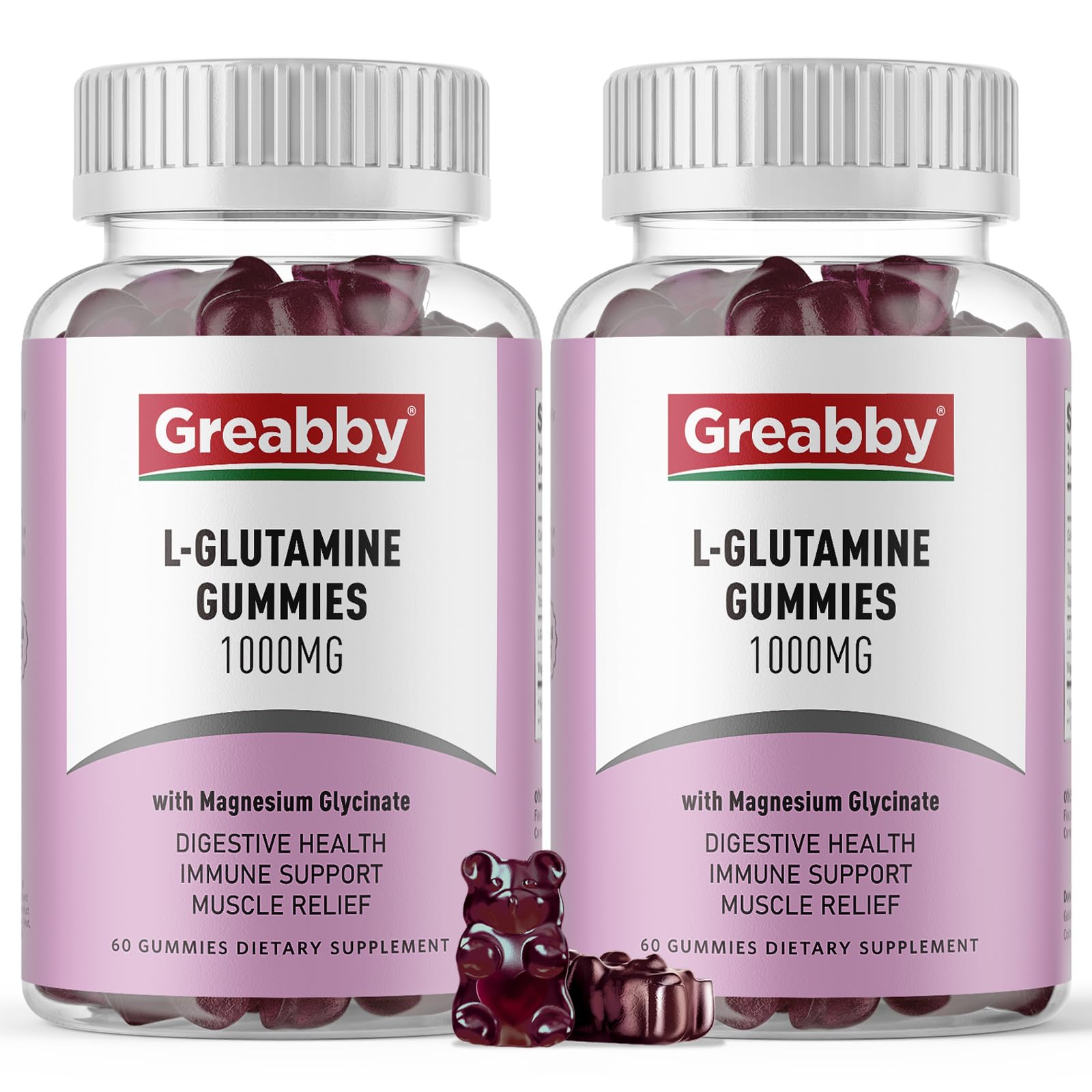 GREABBY L-Glutamine Gummies 1000mg front view