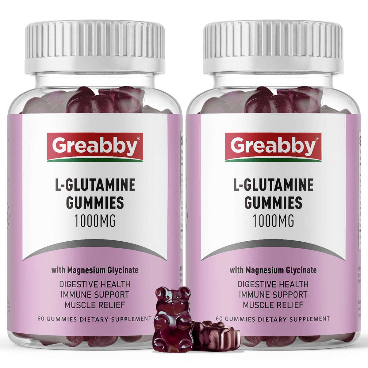 GREABBY L-Glutamine Gummies 1000mg front view
