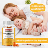 GREABBY Magnesium Glycinate Gummies displayed with ingredients