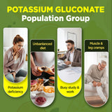 GREABBY Potassium Gluconate Gummies with a measuring spoon