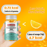 GREABBY Potassium Gummies bottle with cap open