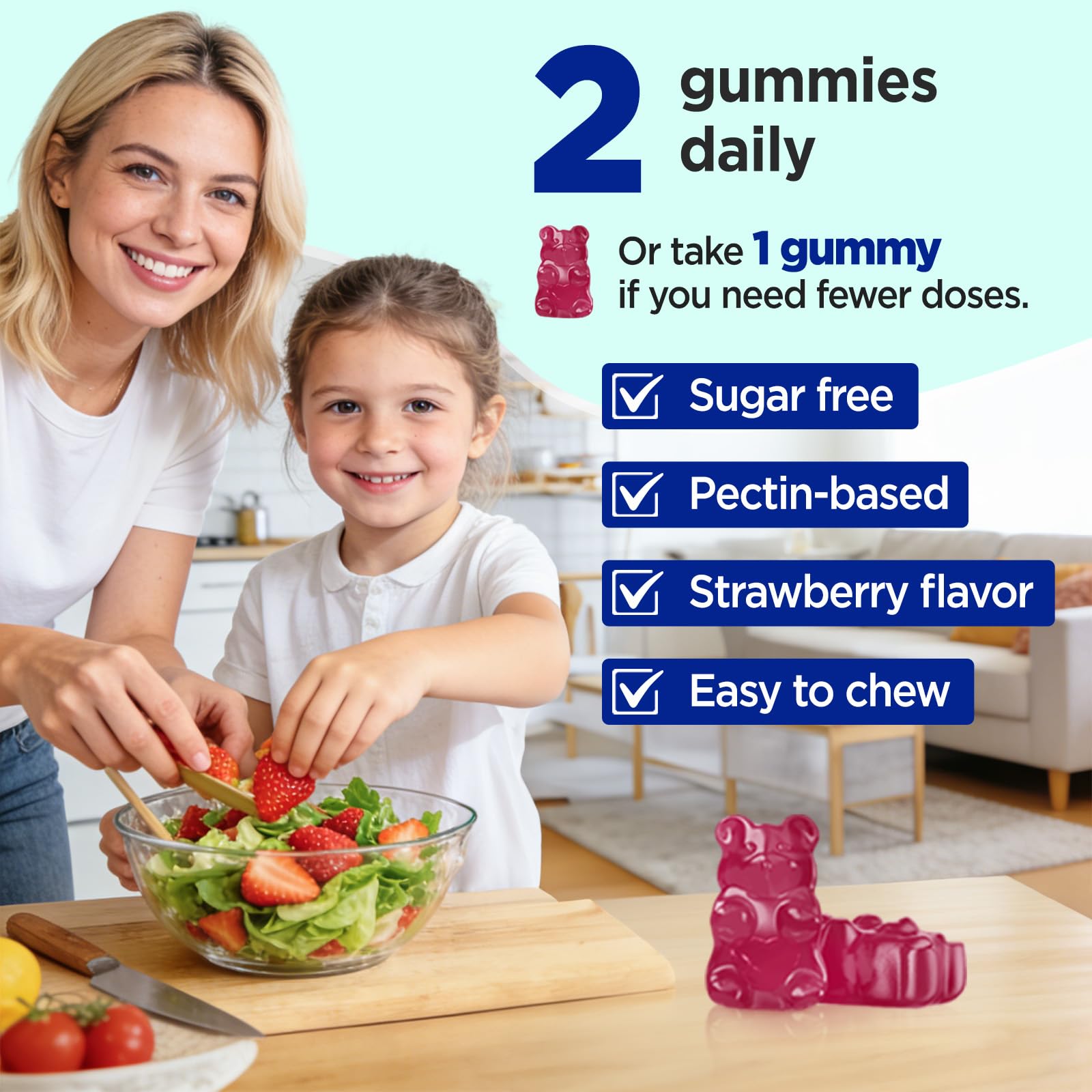 GREABBY Zinc Picolinate Gummies 50mg strawberry flavour