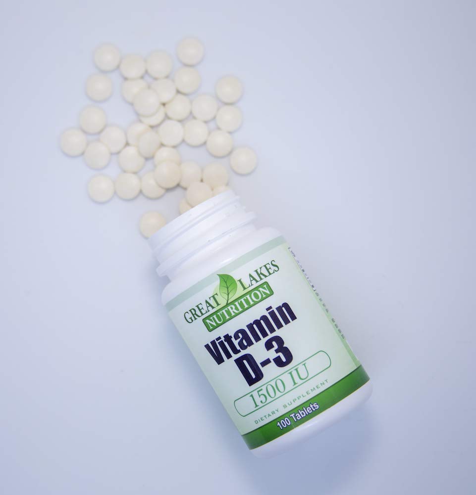 Great Lakes Nutrition Vitamin D3 68g supplement packaging