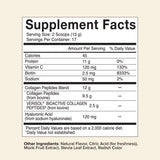 Great Lakes Wellness Collagen Peptides Powder 227g nutritional information