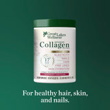 Great Lakes Wellness Collagen Peptides Powder 227g scoop