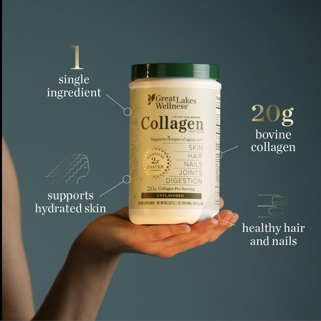 Great Lakes Wellness Collagen Powder 283g nutritional information