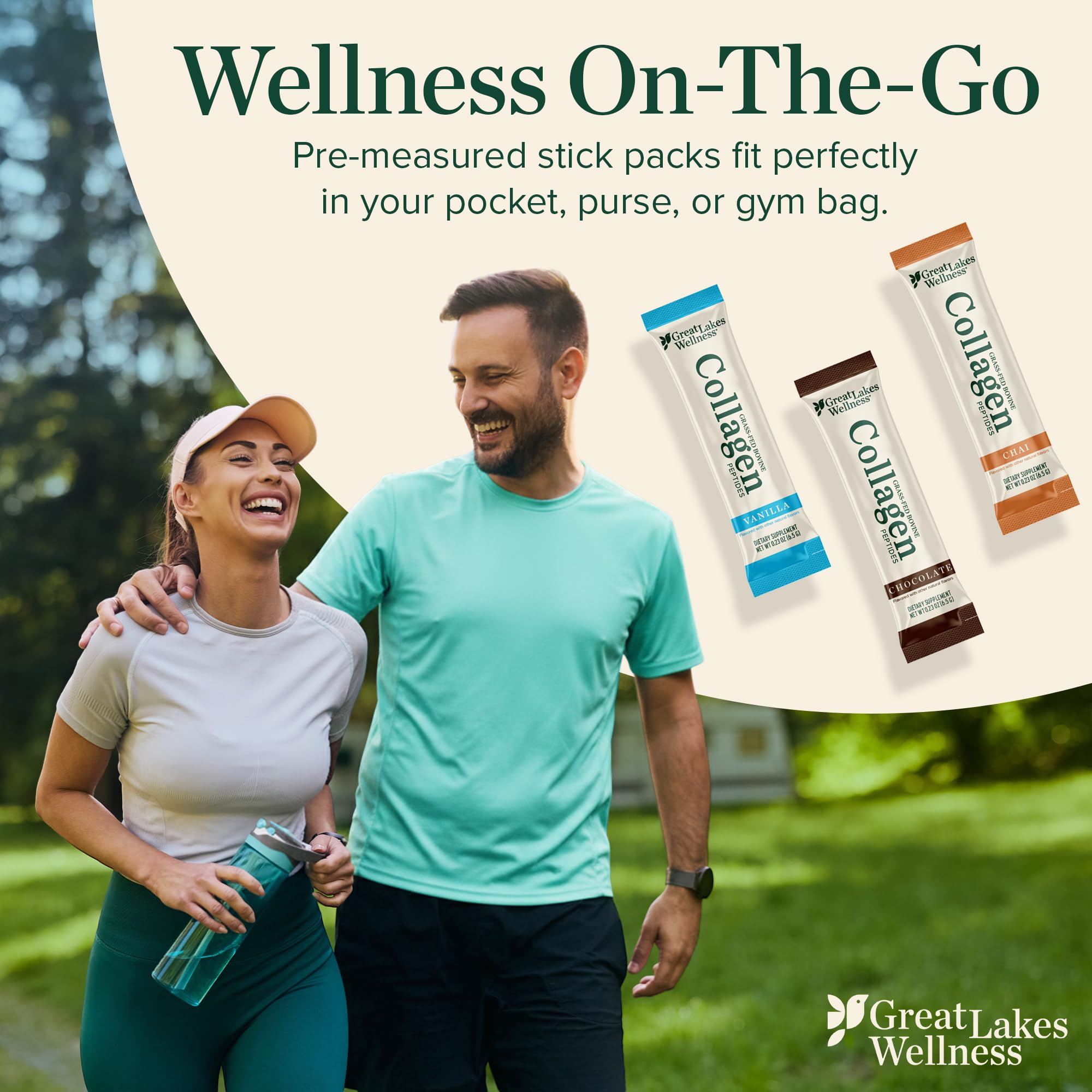 Great Lakes Wellness Flavoured Collagen Peptides Powder ingredients list