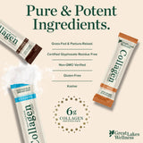 Great Lakes Wellness Flavoured Collagen Peptides Powder scoop