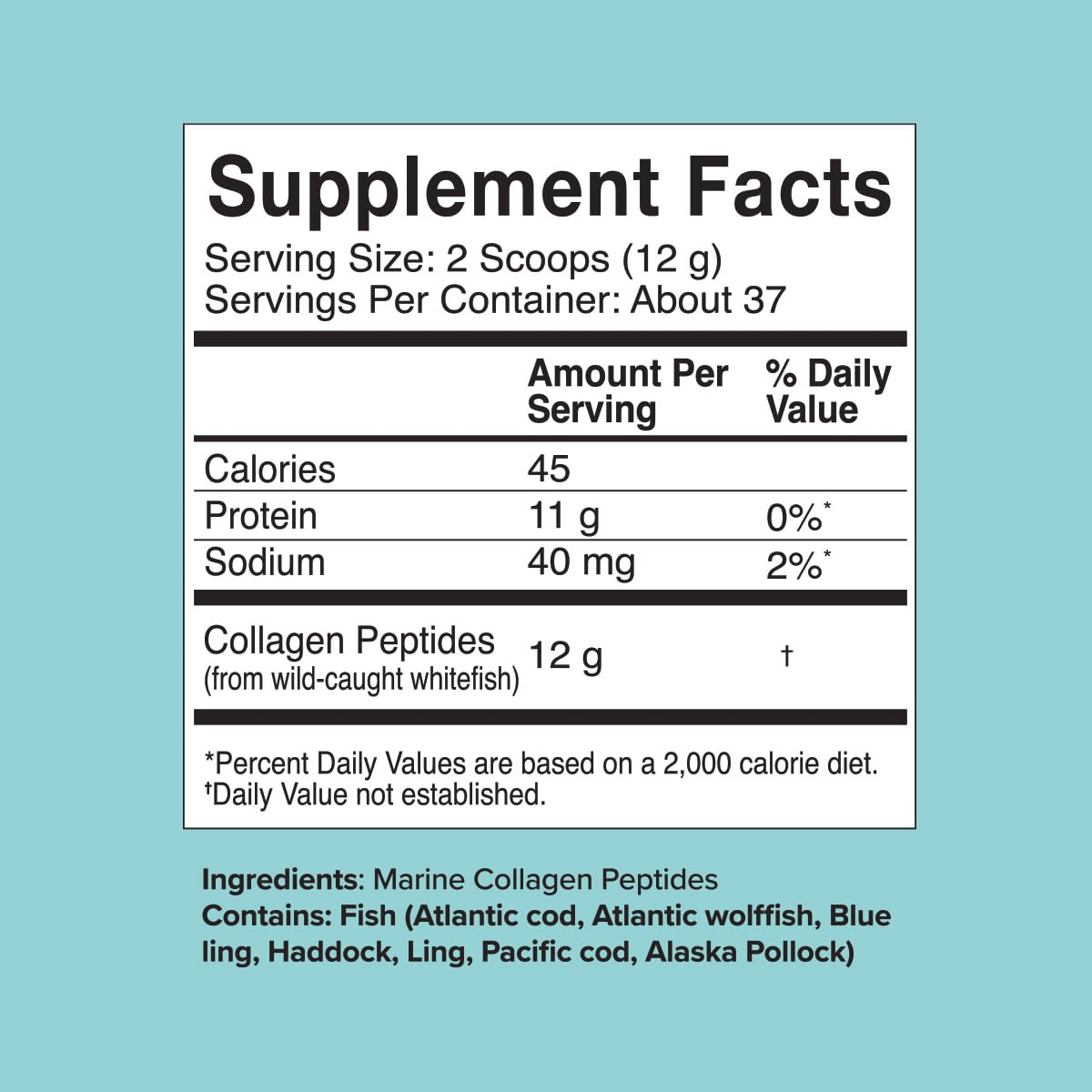 Great Lakes Wellness Marine Collagen Powder 454g in a smoothie