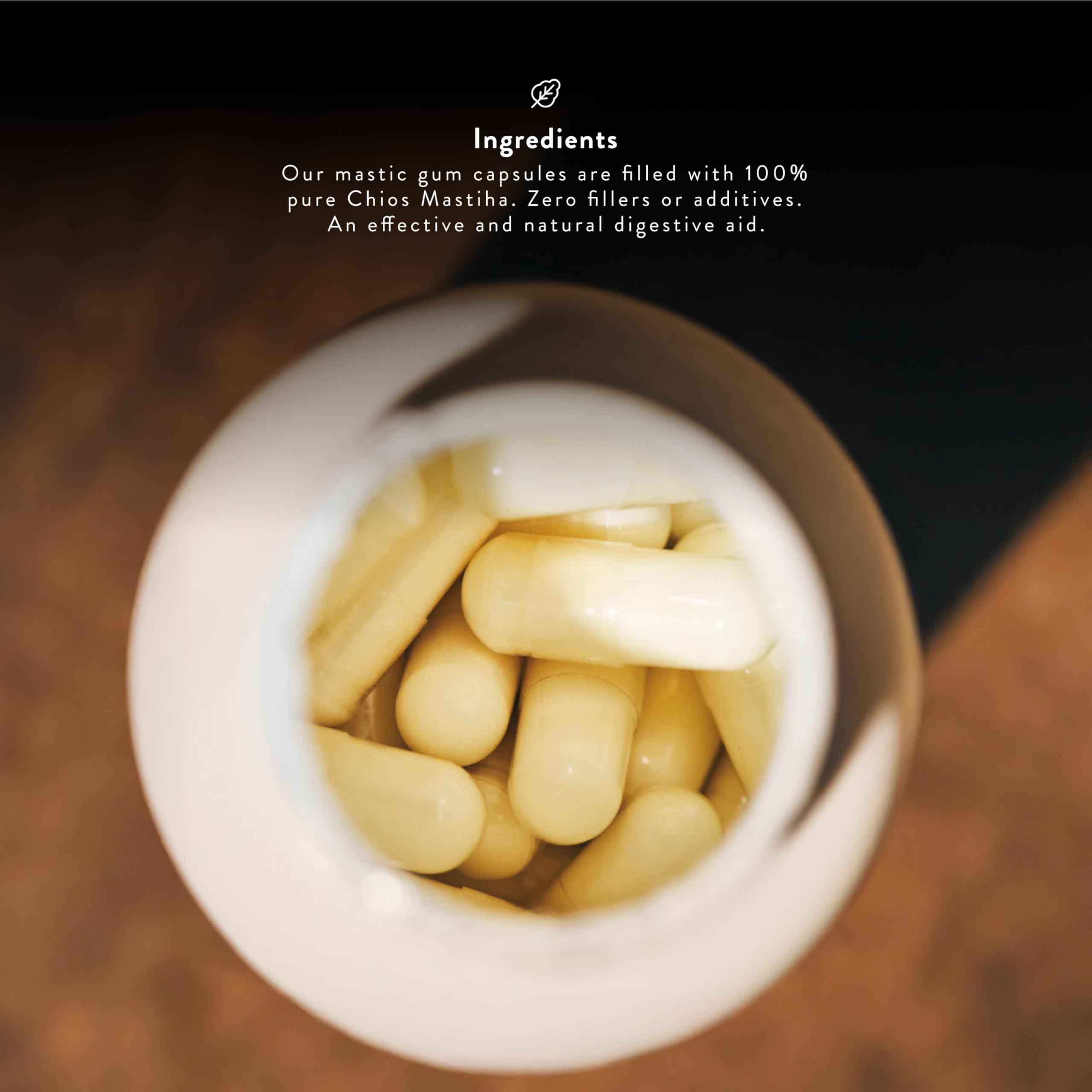 Greco Gum Mastic Gum Capsules 500mg back view
