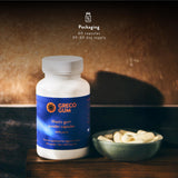 Greco Gum Mastic Gum Capsules 500mg label close-up