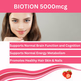 GREEN FIELD NUTRITIONS Halal Biotin Gummies bottle side view
