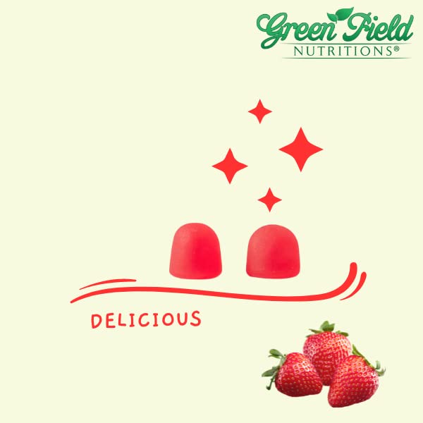 GREEN FIELD NUTRITIONS Halal Biotin Gummies nutritional information