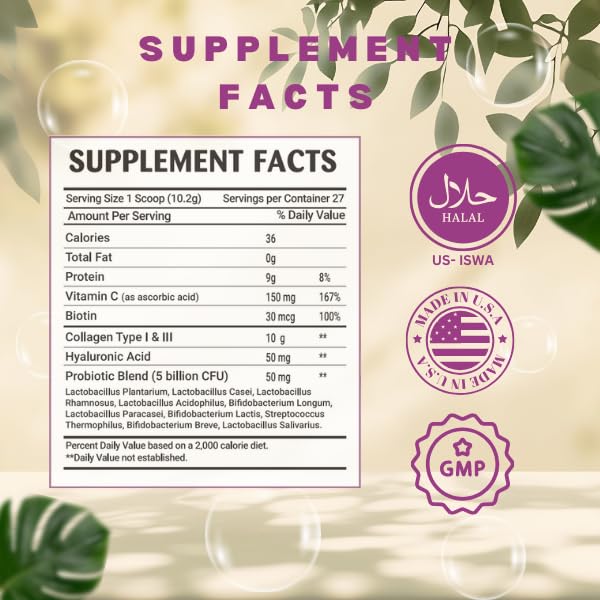 GREEN FIELD NUTRITIONS Halal Collagen Powder serving suggestion