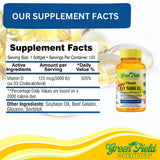 GREEN FIELD NUTRITIONS Vitamin D3 5000 IU Halal Softgels lifestyle image
