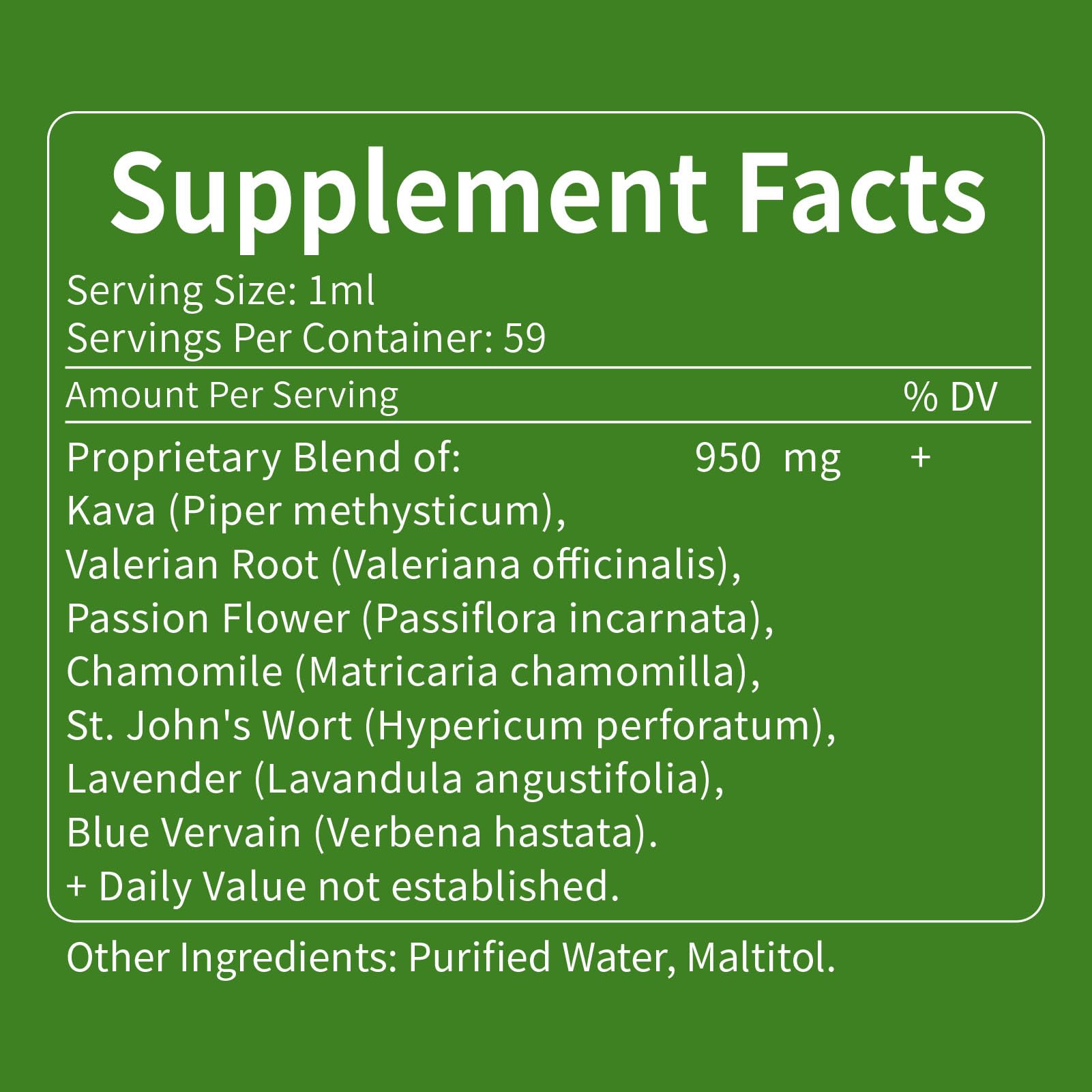 green Herb Vibe Kava Herbal Drops product details
