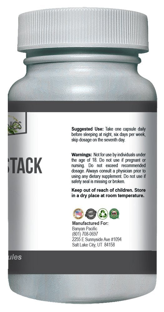 Green Organics PAGG Stack supplement on a table