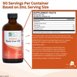 Green Pasture Fermented Skate Liver Oil 372g back view