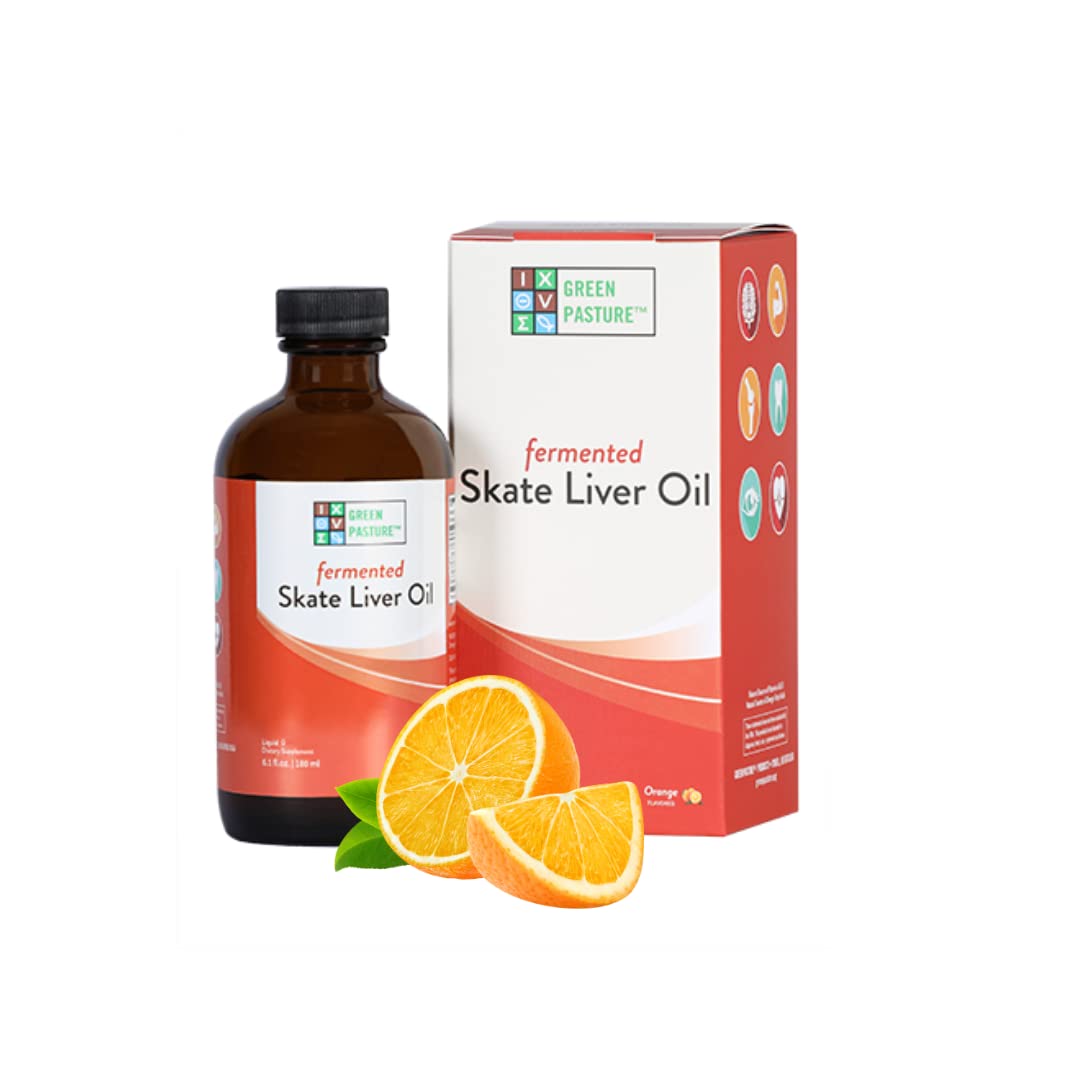 Green Pasture Fermented Skate Liver Oil 372g front view