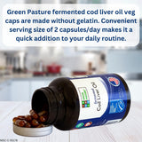 Green Pasture Wild Alaska Cod Liver Oil 136g back view