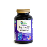 Green Pasture Wild Alaska Cod Liver Oil & Butter Oil Capsules front view