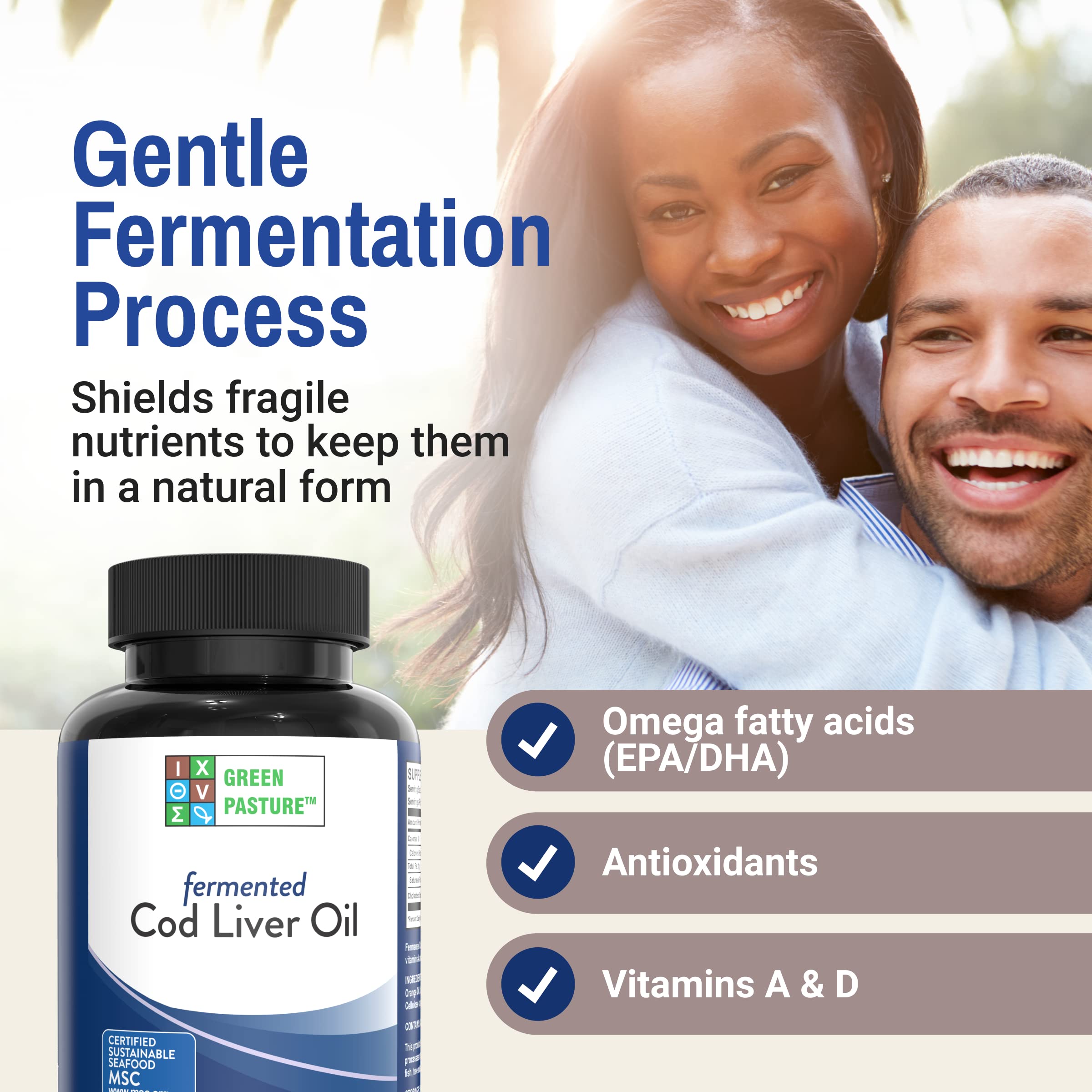 Green Pasture Wild Alaska Fermented Cod Liver Oil nutritional information