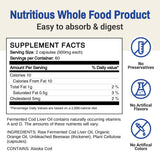 Green Pasture Wild Alaska Fermented Cod Liver Oil packaging details