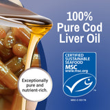 Green Pasture Wild Alaska Fermented Cod Liver Oil with orange flavour label