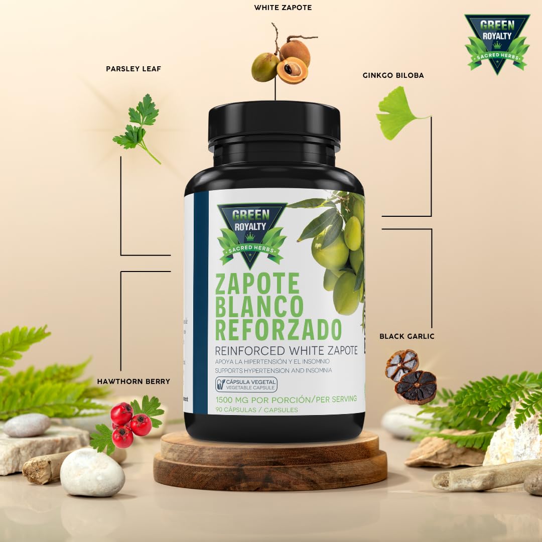 GREEN ROYALTY Herbal Supplement 1500mg bottle with measuring spoon