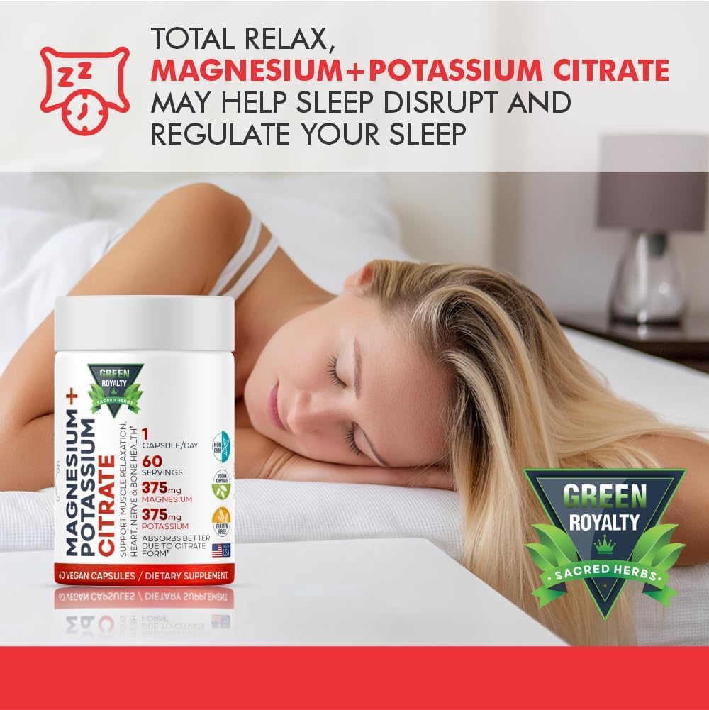 GREEN ROYALTY Magnesium Supplement 91g packaging