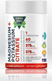 GREEN ROYALTY Magnesium Supplement 91g with a glass of water