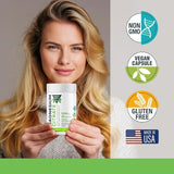 GREEN ROYALTY Magnesium Supplement side view with label details