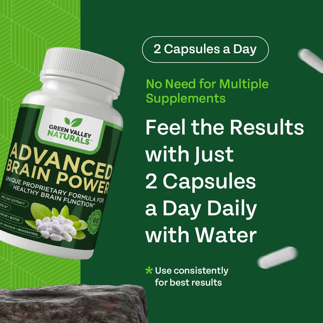GREEN VALLEY NATURALS Brain Fog Reducer 50g lifestyle scene