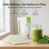 Green Virgin Products Moringa Powder individual sachet front view