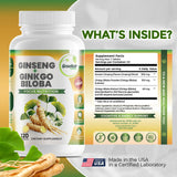 GreeNatr Ginkgo Biloba & Korean Red Ginseng supplement dosage instructions