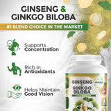 GreeNatr Ginseng Supplement side view with dosage information