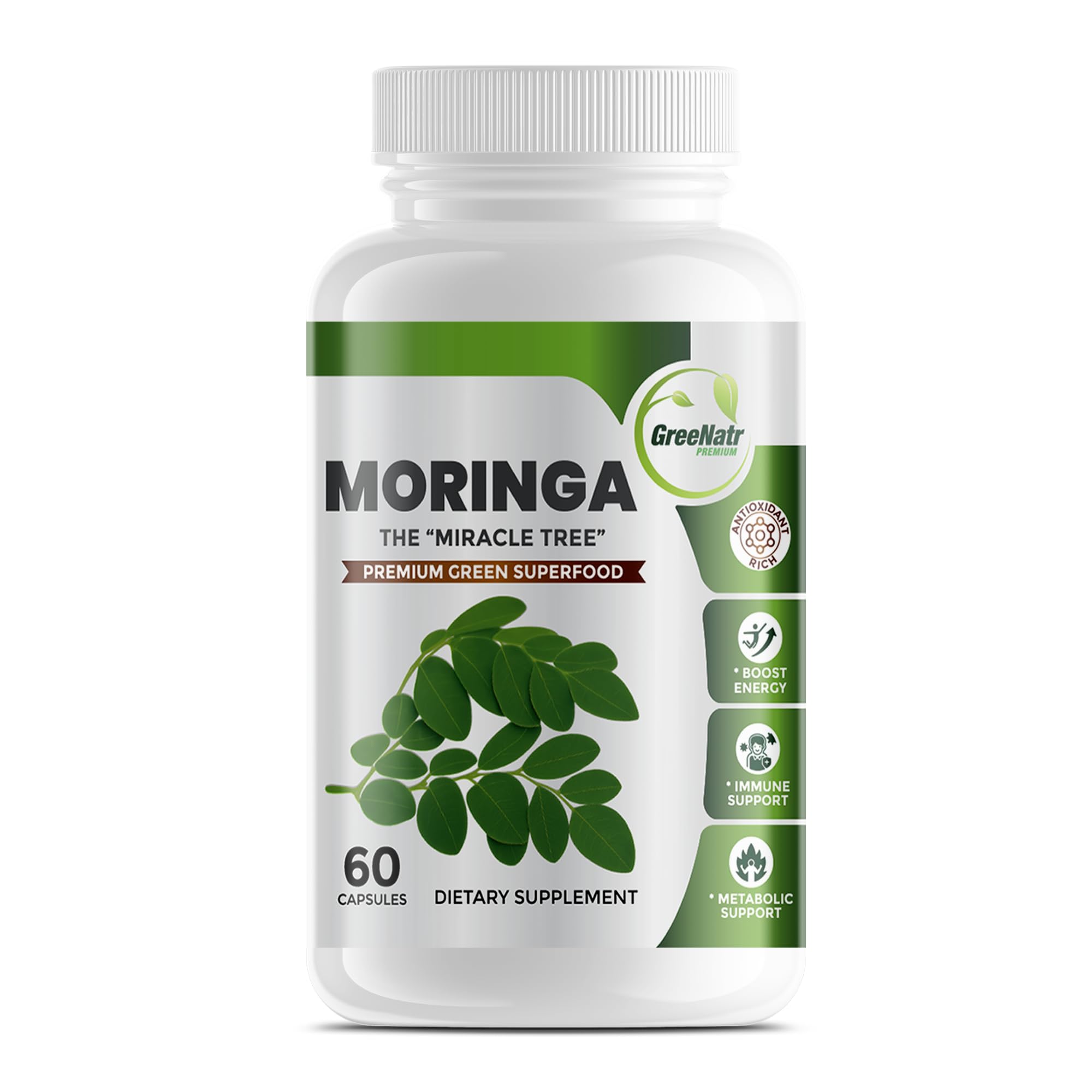 GreeNatr Moringa Oleifera Capsules 500mg lifestyle scene