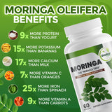 GreeNatr Moringa Oleifera Capsules 500mg side view