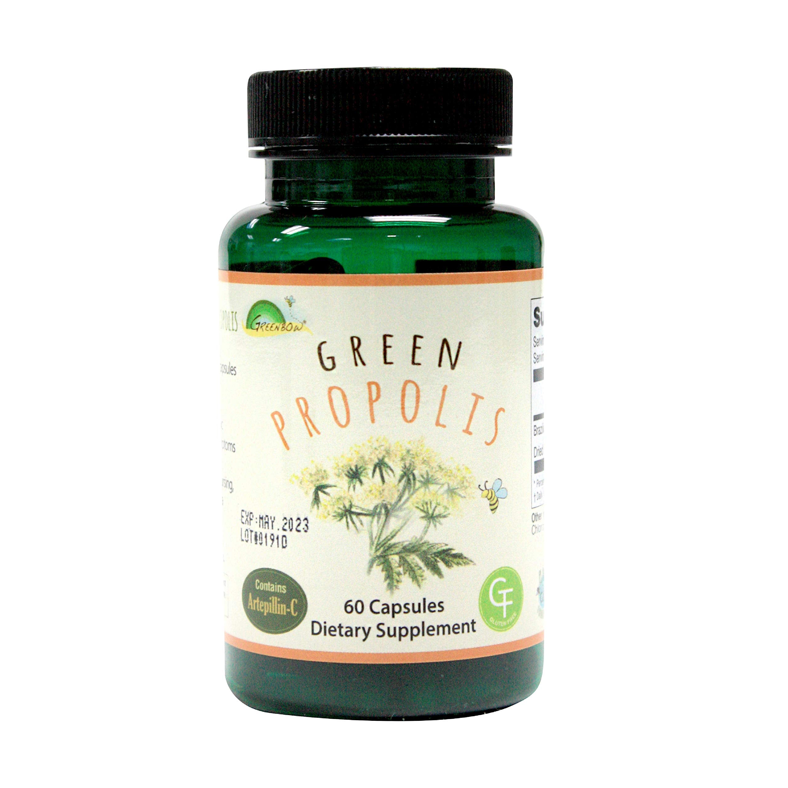 Greenbow Green Propolis Extract bottle side view