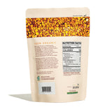 Greenbow Organic Bee Pollen 5g side view showing nutritional information