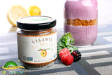Greenbow Organic Bee Pollen mixed with yogurt