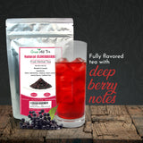 Greenhilltea Elderberry Fruit Tea Blend ingredients close-up